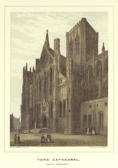 Cattedrale di York, transetto sud da Hablot Knight Browne