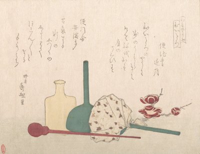 Oggetti di vetro con fiori di prugno da Hachifusa Shuri