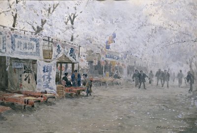 Festival dei fiori di ciliegio, c.1903 da Hachir Nakagawa
