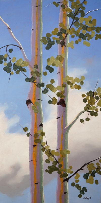 Aloft, 2024 circa (olio su tela) da Hadley Rampton