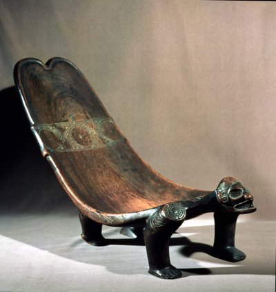 Sedia cerimoniale Duho, Taino, Repubblica di Haiti, XV secolo da Haitian School