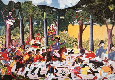 Gli haitiani sotto Jean Jacques Dessalines sconfiggono le truppe di Napoleone da Haitian School