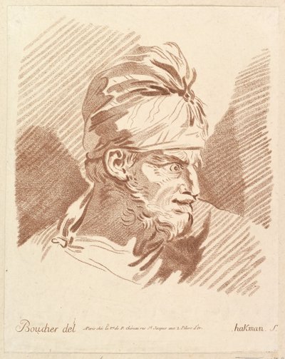 Testa di un uomo con turbante da Hakman
