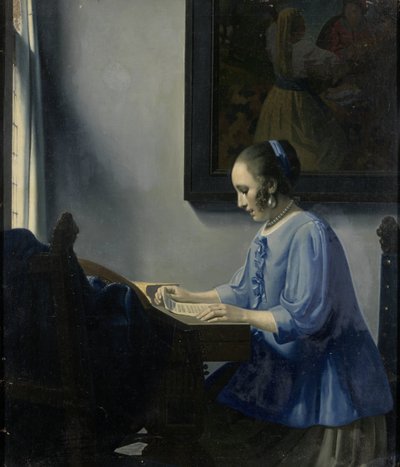 Donna che legge musica da Han van Meegeren