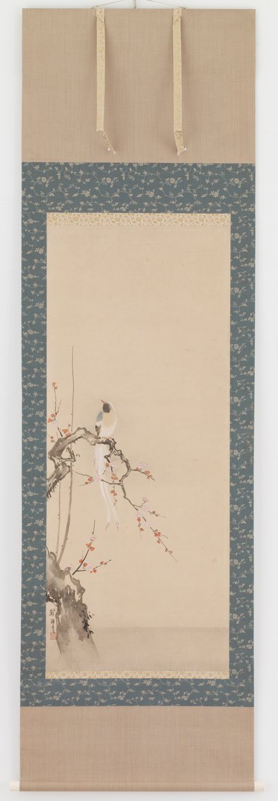 Uccello e Fiori di Prugno, periodo Edo da Hanabusa Itcho