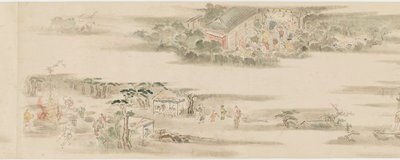 Passatempi e occupazioni dei dodici mesi, periodo Edo, fine XVII-inizio XVIII secolo da Hanabusa Itcho