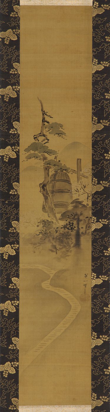 Campana del tempio, periodo Edo, metà XVII-inizio XVIII secolo da Hanabusa Itcho