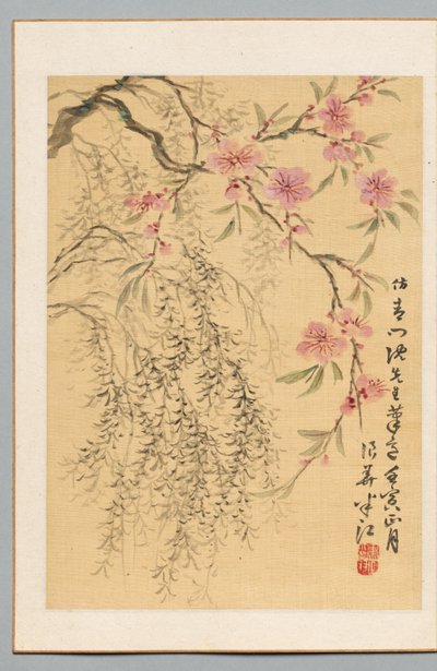 Fiori di pesco e salici, 1842 da Hanko Okada