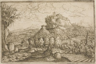 Castello su una collina da Hanns Lautensack