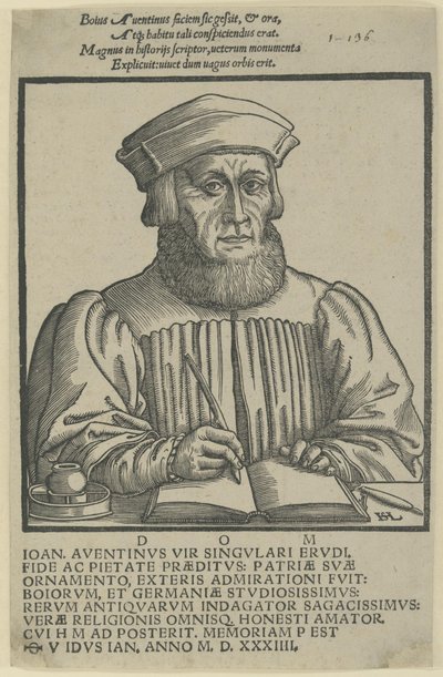 Ioannes Aventinus - dedicatio Annalium Boiorum da Hanns Lautensack