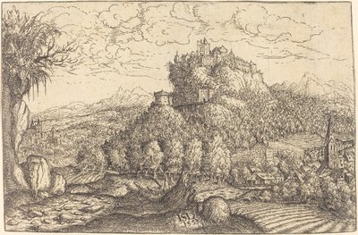 Paesaggio con un castello al centro da Hanns Lautensack
