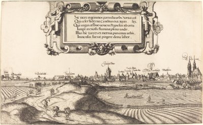 Veduta di Norimberga da est (sezione sinistra) da Hanns Lautensack