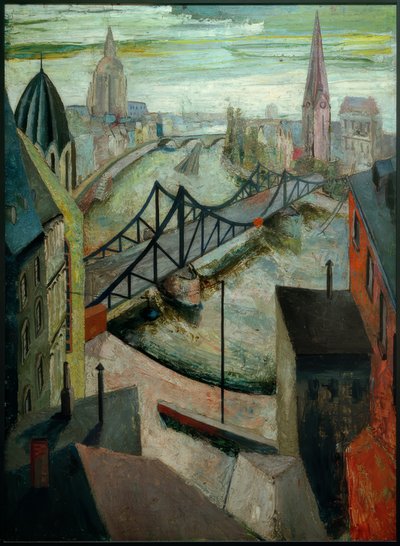 Il ponte di ferro a Francoforte sul Meno da Hanns Ludwig Katz