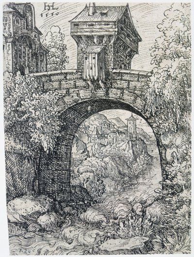 Paesaggio con ponte da Hanns Sebald Lautensack