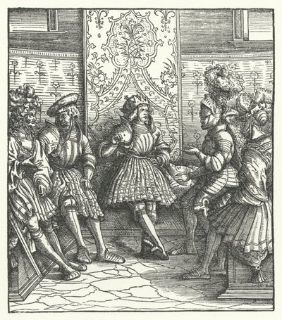 Consiglio di guerra francese da Hans (after) Burgkmair