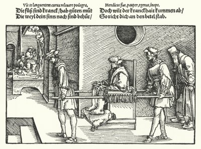 La gotta (incisione) da Hans (after) Burgkmair