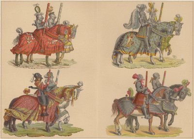 Cavalieri a cavallo da Hans (after) Burgkmair