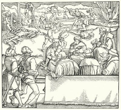 Tribunale (incisione) da Hans (after) Burgkmair
