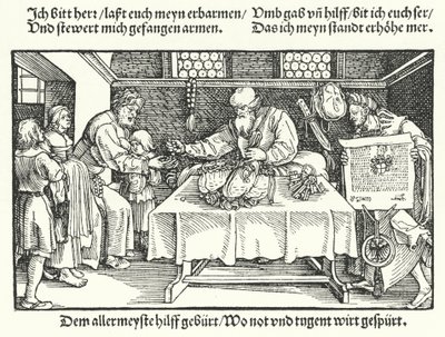 Il benefattore da Hans (after) Burgkmair