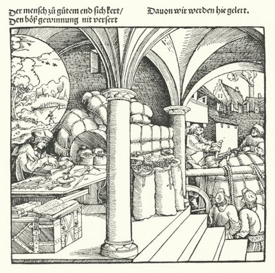 Il mercante cauto da Hans (after) Burgkmair