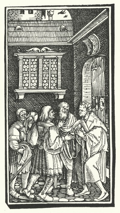 Xilografia da De Remediis Utriusque Fortunae (Rimedi per la Fortuna Buona e Cattiva) di Petrarca da Hans (after) Burgkmair