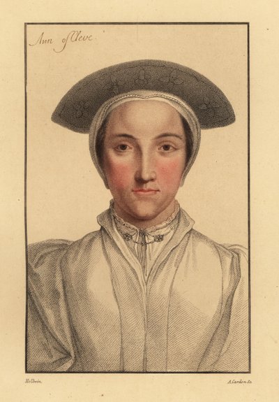 Anna di Cleves o Amalia di Cleves, 1812 da Hans (after) Holbein the Younger