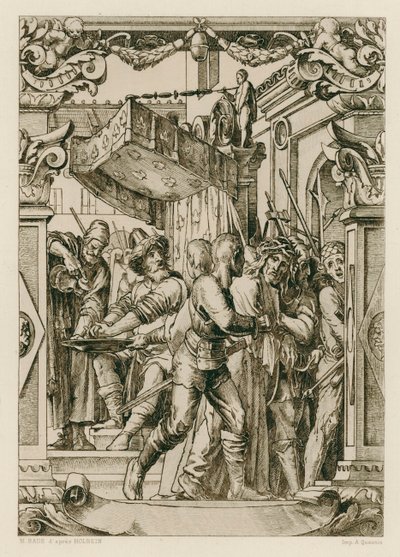 Gesù Cristo, Pilato si lava le mani da Hans (after) Holbein the Younger