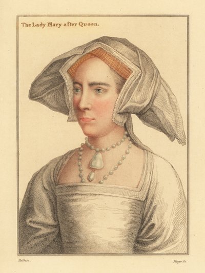 Lady Mary, figlia di Re Enrico VIII., 1812 da Hans (after) Holbein the Younger