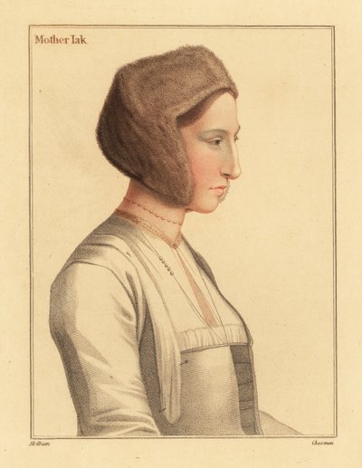 Margaret Clement, figlia adottiva di Thomas More (incisione) da Hans (after) Holbein the Younger