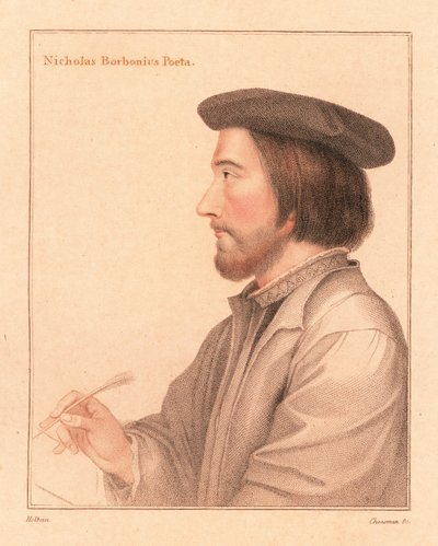 Nicholas Borbonius, poeta latino e tutore (1812) (incisione) da Hans (after) Holbein the Younger