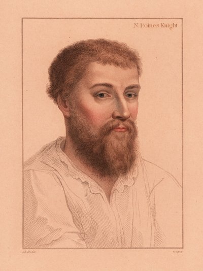 Sir Nicholas Poyntz (1510-1556), cortigiano inglese da Hans (after) Holbein the Younger