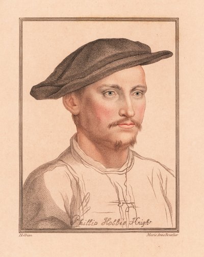 Sir Philip Hoby, Ambasciatore inglese presso il Sacro Romano Impero (incisione) da Hans (after) Holbein the Younger