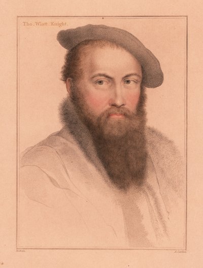 Sir Thomas Wyatt, ambasciatore e poeta inglese (1812) (incisione) da Hans (after) Holbein the Younger