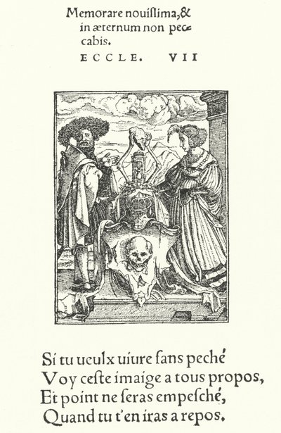 Lo stemma allegorico della morte da Hans (after) Holbein the Younger