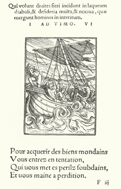 Il Marinaio in una Tempesta da Hans (after) Holbein the Younger