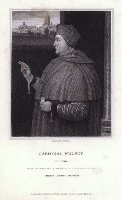 Thomas Wolsey, politico inglese, arcivescovo e cardinale della Chiesa Cattolica da Hans (after) Holbein the Younger