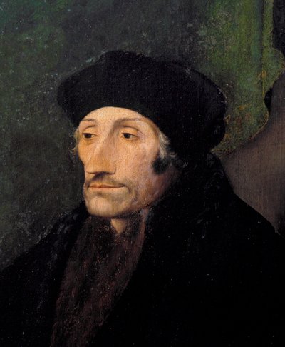 Ritratto di Erasmo da Rotterdam, umanista olandese da Hans (attr. to) Holbein the Younger