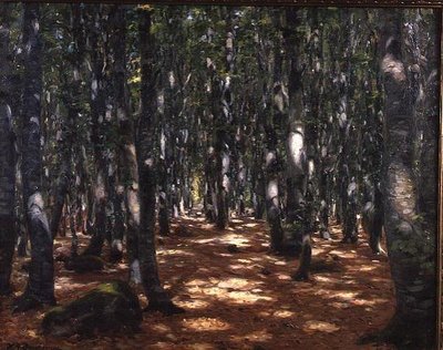 Foresta illuminata dal sole da Hans Andersen Brendekilde