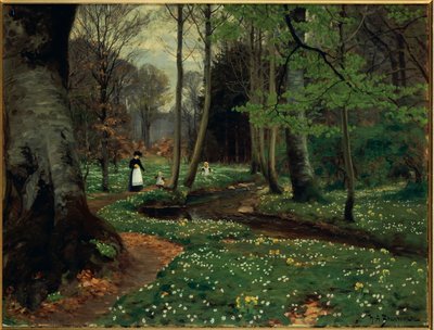 Il sentiero nel bosco da Hans Andersen Brendekilde
