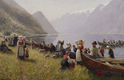 Andare in chiesa a Hardanger da Hans Andreas Dahl
