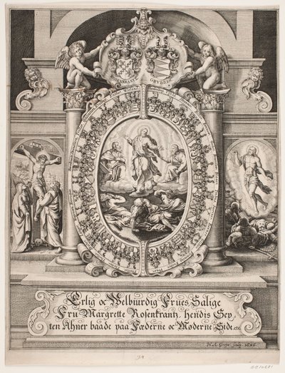 Trasfigurazione di Cristo. Circondato dagli stemmi di Margrethe Rosenkrantz da Hans Andreas Greys