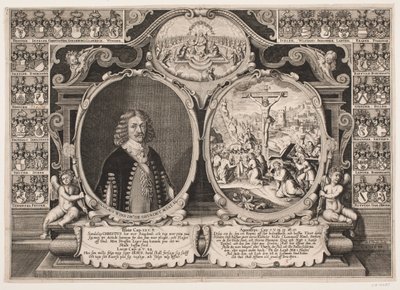 Niels Windet a Grundet e una rappresentazione di Cristo sulla croce da Hans Andreas Greys