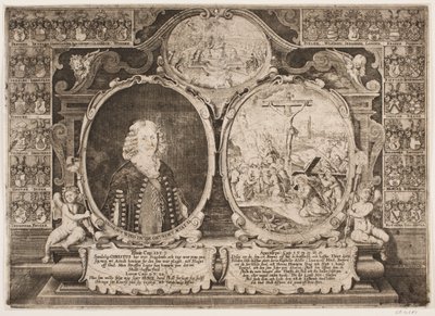 Niels Windet a Grundet e una rappresentazione di Cristo sulla croce da Hans Andreas Greys