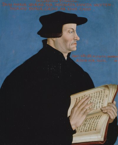 Ritratto di Huldrych Zwingli (1848-1531) da Hans Asper