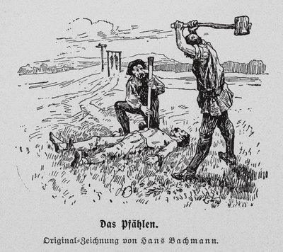 Esecuzione per impalamento da Hans Bachmann