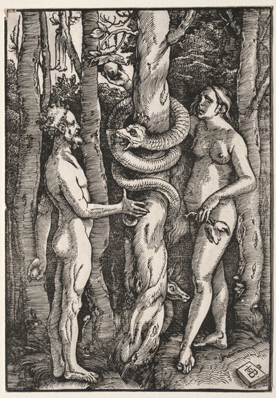 Adamo ed Eva, c. 1514 da Hans Baldung