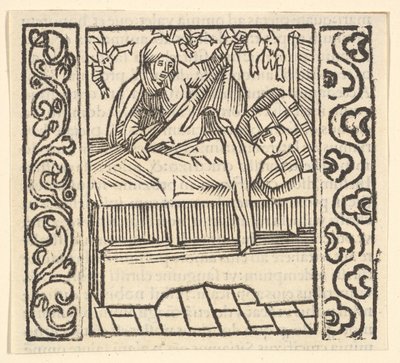 Cura dei morti, illustrazione da Speculum Passionis da Hans Baldung