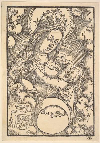 Madonna Lactans, da Enchiridon poeticum da Hans Baldung