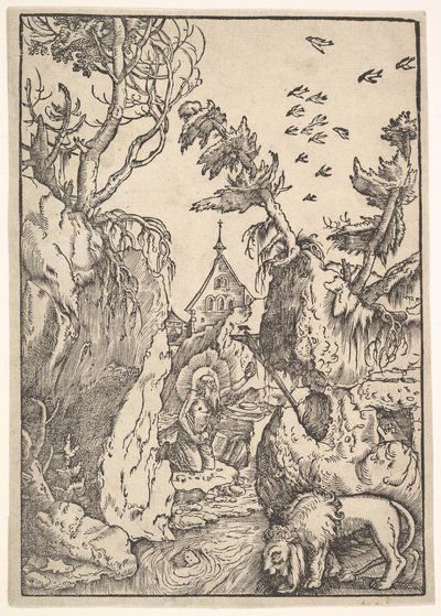 San Girolamo nel deserto da Hans Baldung