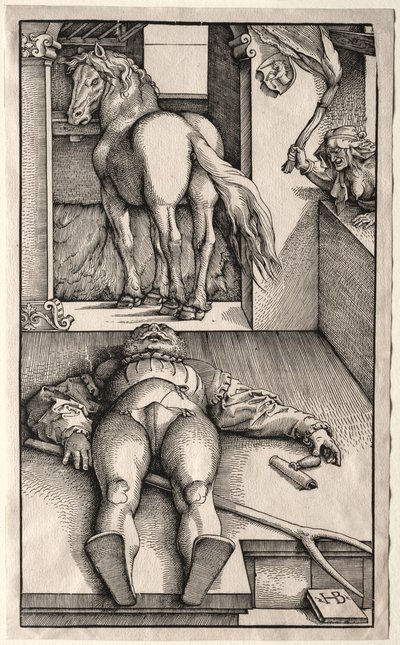 Il cavaliere stregato da Hans Baldung